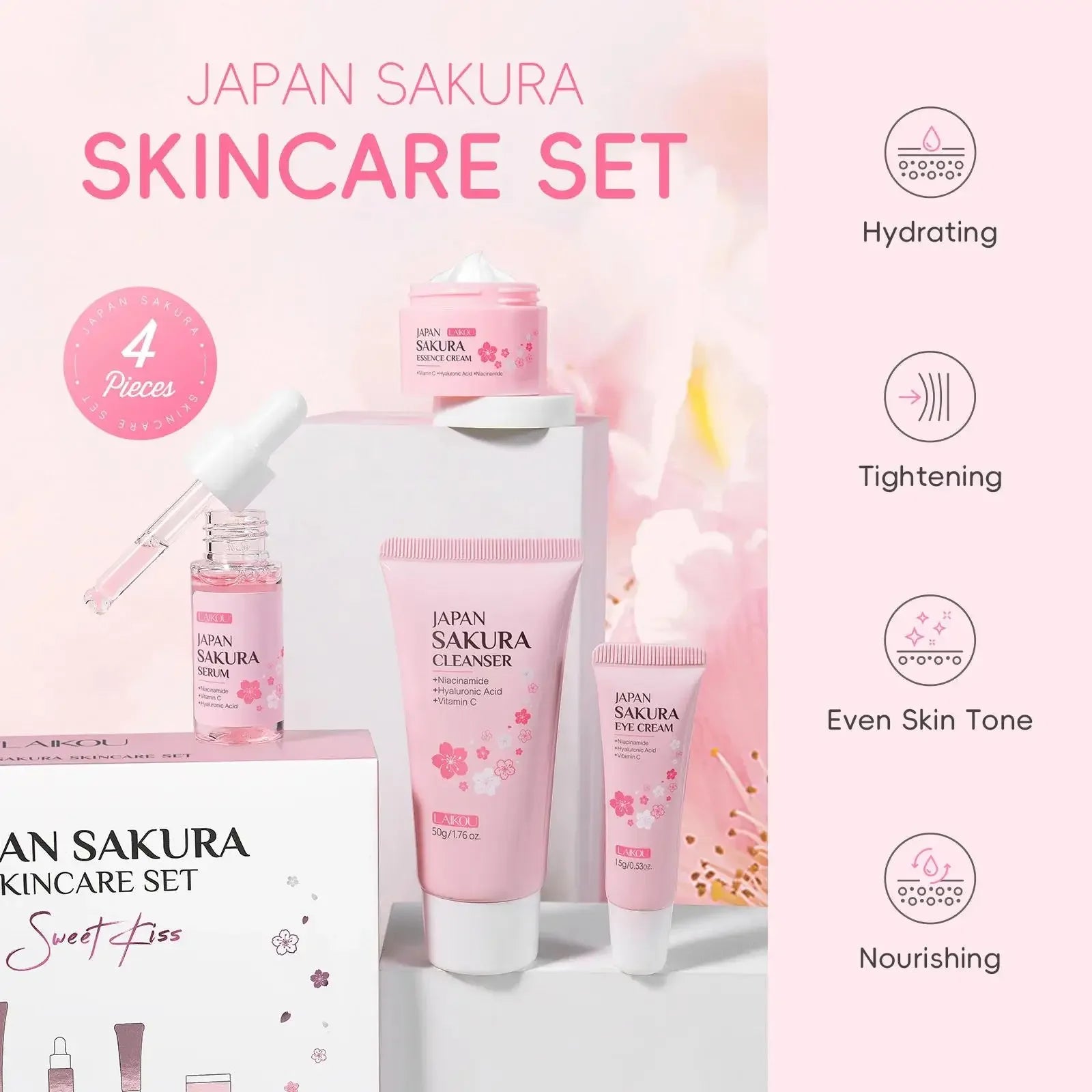 Sakura Skincare Set 4pcs