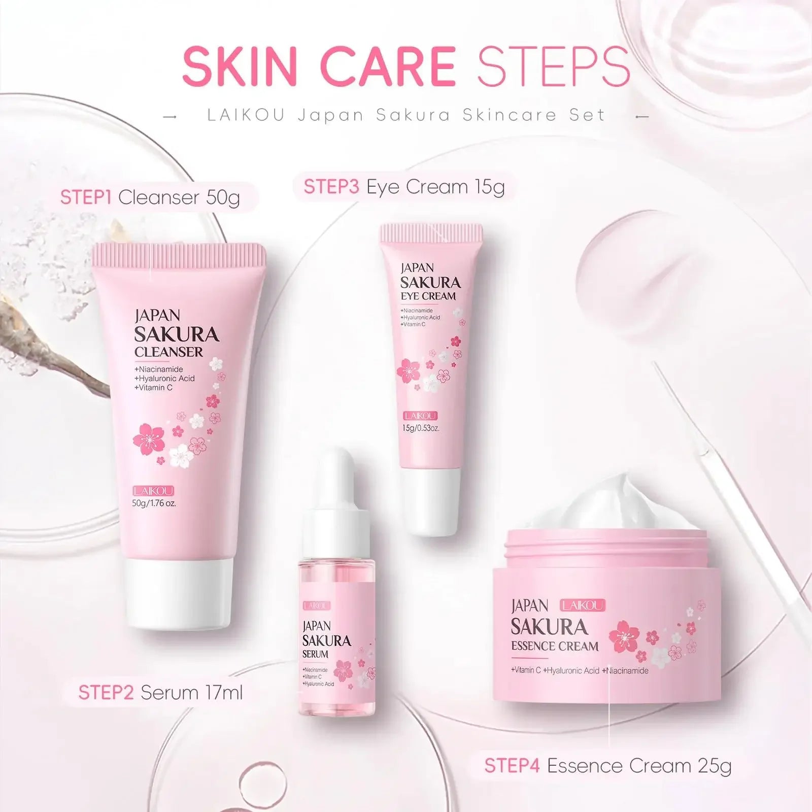 Sakura Skincare Set 4pcs